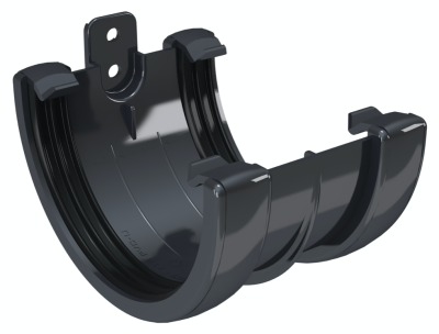 СОЕДИНИТЕЛЬ ЖЕЛОБОВ ПВХ FINEBER ГРАФИТ