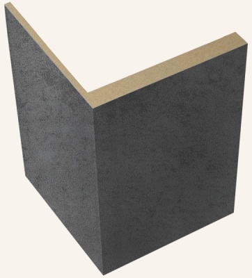 ДВЕРНОЙ НАЛИЧНИК L ТЕЛЕСКОПИЧЕСКИЙ ЭКОШПОН 70Х70Х2200 МУАР ТЕМНО-СЕРЫЙ