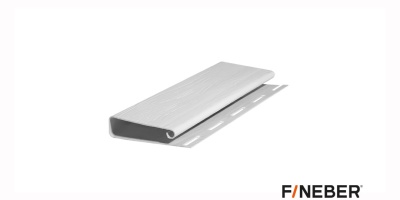 J-ПРОФИЛЬ ШИРОКИЙ FINEBER БЕЛЫЙ 3000ММ