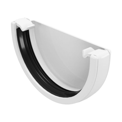 ЗАГЛУШКА ЖЕЛОБА ПВХ FINEBER БЕЛАЯ