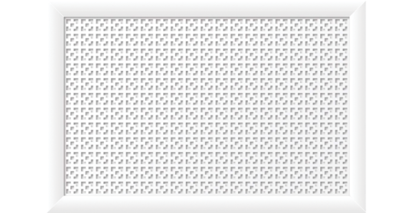 ЭКРАН ДЛЯ РАДИАТОРА СТЕЛЛА ДАМАСКО БЕЛЫЙ 90