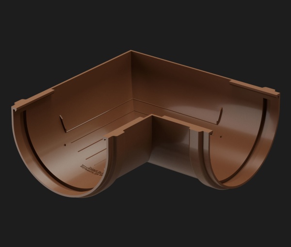 УГОЛ ЖЕЛОБА 90˚ PREMIUM DÖCKE КАШТАН