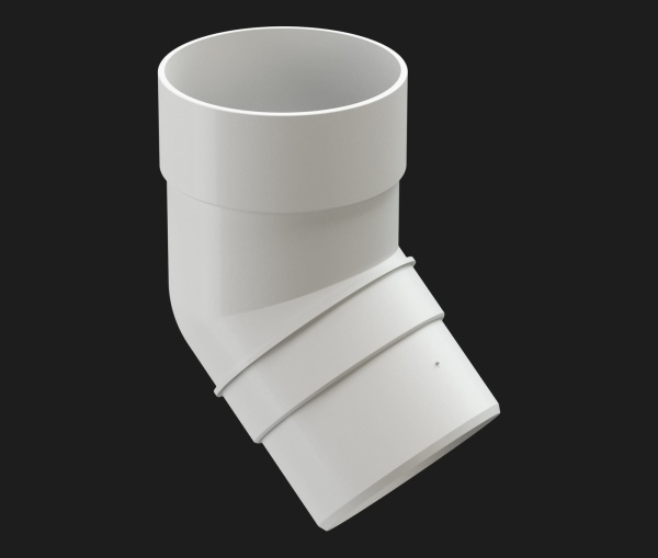 КОЛЕНО 45˚ ВОДОСТОЧНОЙ ТРУБЫ PREMIUM DÖCKE ПЛОМБИР