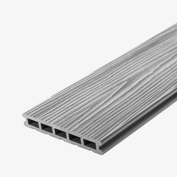 ТЕРРАСНАЯ ДОСКА UNODECK MOGANO СЕРЫЙ 3000х165x24ММ