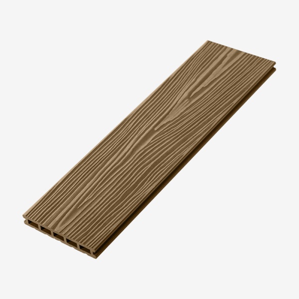 ТЕРРАСНАЯ ДОСКА UNODECK MOGANO ОРЕХ 3000х165x24ММ