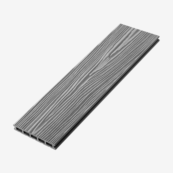 ТЕРРАСНАЯ ДОСКА UNODECK MOGANO СЕРЫЙ 3000х165x24ММ