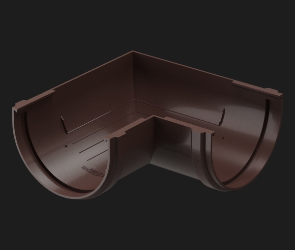 УГОЛ ЖЕЛОБА 90˚ PREMIUM DÖCKE ШОКОЛАД