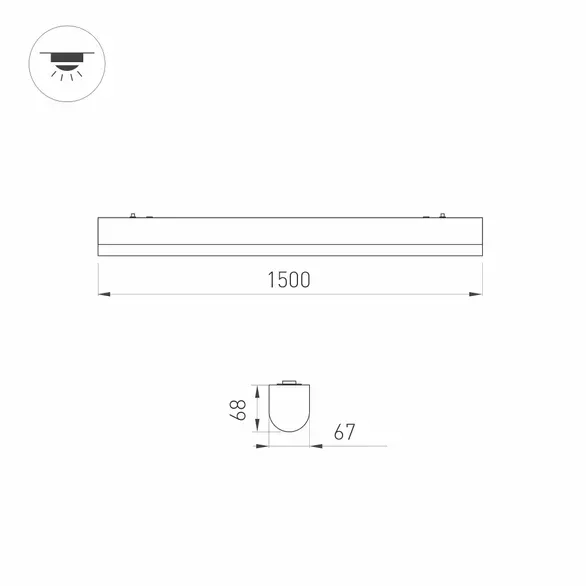 СВЕТИЛЬНИК ALT-LARGO IP 65 230V 1500 40W