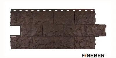ФАСАДНАЯ ПАНЕЛЬ ДАЧНЫЙ ДОЛОМИТ ТЕМНО-КОРИЧНЕВЫЙ