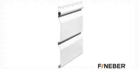 ВИНИЛОВЫЙ САЙДИНГ FINEBER ДАЧНЫЙ CLASSIC COLOR БЕЛЫЙ
