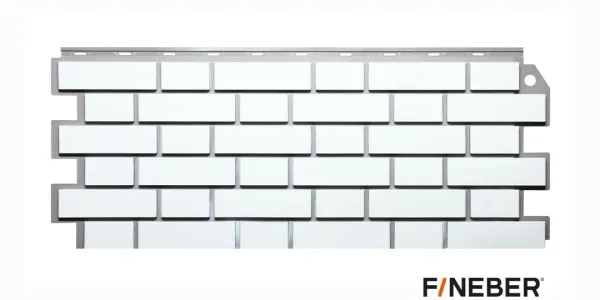 ФАСАДНАЯ ПАНЕЛЬ FINEBER ДАЧНЫЙ КИРПИЧ КЛИНКЕРНЫЙ БЕЛЫЙ ФАСАДНАЯ ПАНЕЛЬ FINEBER ДАЧНЫЙ КИРПИЧ КЛИНКЕРНЫЙ БЕЛЫЙ