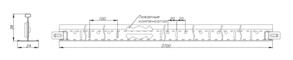 Т-ПРОФИЛЬ АЛБЕС ЕВРО 24ММ БЕЛЫЙ 3700ММ Т-ПРОФИЛЬ АЛБЕС ЕВРО 24ММ БЕЛЫЙ 3700ММ