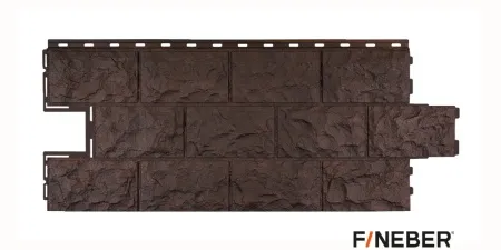 ФАСАДНАЯ ПАНЕЛЬ ДАЧНЫЙ ДОЛОМИТ ТЕМНО-КОРИЧНЕВЫЙ