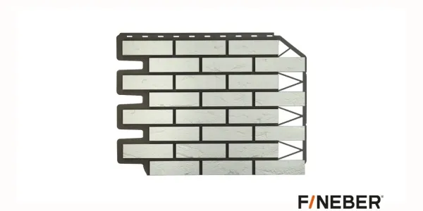ФАСАДНАЯ ПАНЕЛЬ ДАЧНЫЙ КИРПИЧ БАВАРСКИЙ БЕЛЫЙ