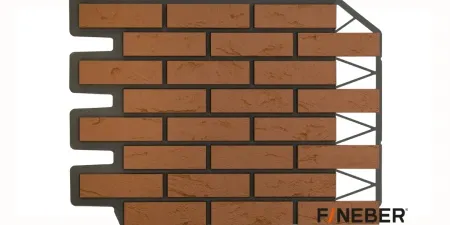 ФАСАДНАЯ ПАНЕЛЬ ДАЧНЫЙ КИРПИЧ БАВАРСКИЙ ТЕРРАКОТОВЫЙ