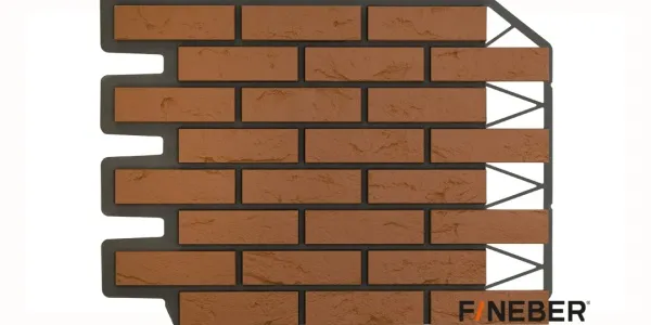 ФАСАДНАЯ ПАНЕЛЬ ДАЧНЫЙ КИРПИЧ БАВАРСКИЙ ТЕРРАКОТОВЫЙ