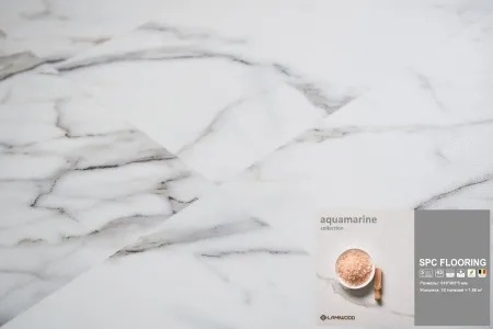 ЛАМИНАТ КВАРЦ ВИНИЛ SPC AQUAMARINE М-07 СЛАНЕЦ ГРАФИТ