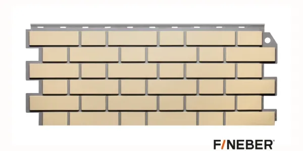 ФАСАДНАЯ ПАНЕЛЬ FINEBER ДАЧНЫЙ КИРПИЧ КЛИНКЕРНЫЙ ЖЁЛТЫЙ ФАСАДНАЯ ПАНЕЛЬ FINEBER ДАЧНЫЙ КИРПИЧ КЛИНКЕРНЫЙ ЖЁЛТЫЙ