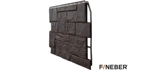 ФАСАДНАЯ ПАНЕЛЬ ДАЧНЫЙ ТУФ 3D ТЁМНО-КОРИЧНЕВЫЙ ФАСАДНАЯ ПАНЕЛЬ ДАЧНЫЙ ТУФ 3D ТЁМНО-КОРИЧНЕВЫЙ