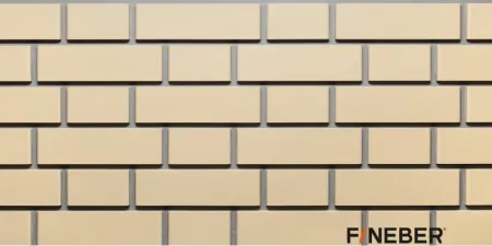 ФАСАДНАЯ ПАНЕЛЬ FINEBER ДАЧНЫЙ КИРПИЧ КЛИНКЕРНЫЙ ЖЁЛТЫЙ