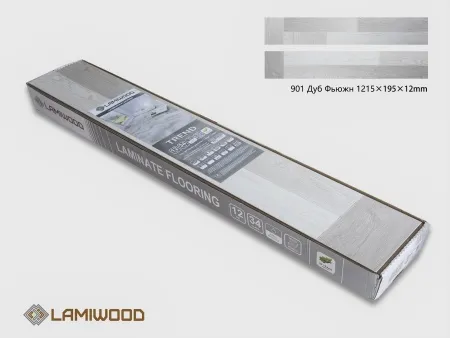 ЛАМИНАТ ЛАМИВУД TREND 901 ДУБ ФЬЮЖН 34/12ММ/4V