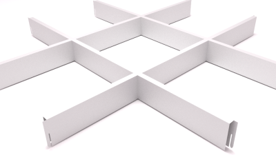 ГРИЛЬЯТО ПОТОЛОК БЕЛЫЙ 200*200*30*10ММ