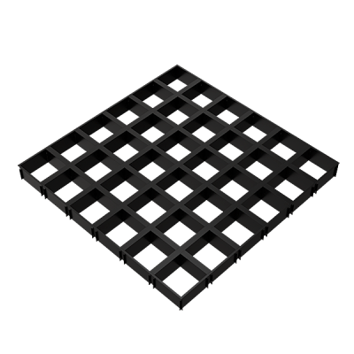 ГРИЛЬЯТО ПОТОЛОК ЧЁРНЫЙ GL15 38ММ 100*100ММ