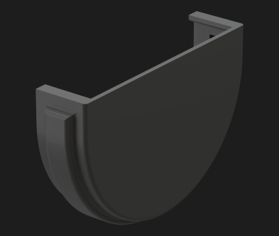 ЗАГЛУШКА ЖЕЛОБА PREMIUM DÖCKE ГРАФИТ