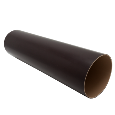 ТРУБА ВОДОСТОЧНАЯ Ø80 ПВХ FINEBER КОРИЧНЕВАЯ 3М