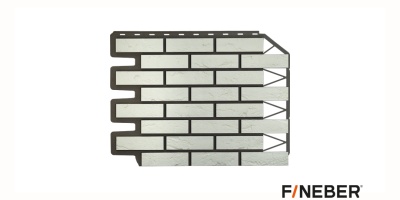 ФАСАДНАЯ ПАНЕЛЬ ДАЧНЫЙ КИРПИЧ БАВАРСКИЙ БЕЛЫЙ