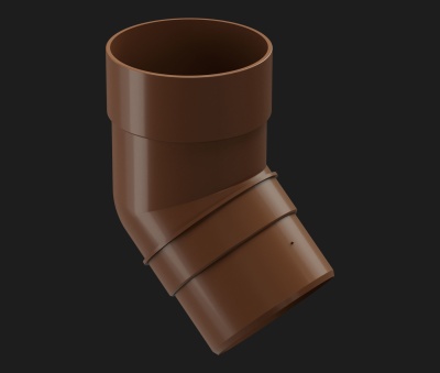 КОЛЕНО 45˚ ВОДОСТОЧНОЙ ТРУБЫ PREMIUM DÖCKE КАШТАН