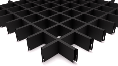 ГРИЛЬЯТО ПОТОЛОК ЧЁРНЫЙ 75*75*30*10ММ