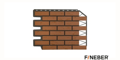 ФАСАДНАЯ ПАНЕЛЬ ДАЧНЫЙ КИРПИЧ БАВАРСКИЙ ТЕРРАКОТОВЫЙ