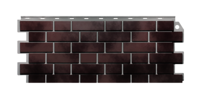 ФАСАДНАЯ ПАНЕЛЬ FINEBER STANDART КИРПИЧ КЛИНКЕРНЫЙ 3D КОРИЧНЕВО-ЧЁРНЫЙ