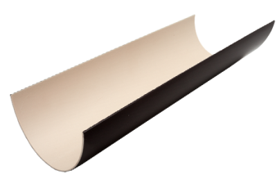 ЖЕЛОБ ВОДОСТОЧНЫЙ 120ММ ПВХ FINEBER ТЕМНО-КОРИЧНЕВЫЙ 3М