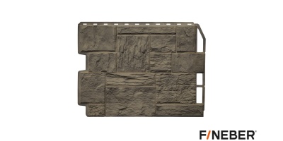 ФАСАДНАЯ ПАНЕЛЬ ДАЧНЫЙ ТУФ 3D ДЫМЧАТЫЙ