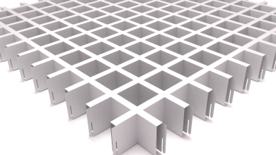 ГРИЛЬЯТО ПОТОЛОК БЕЛЫЙ 50*50*30*10ММ