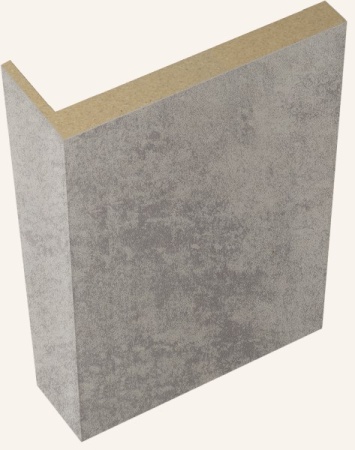 ДВЕРНОЙ НАЛИЧНИК L ТЕЛЕСКОПИЧЕСКИЙ ЭКОШПОН 70Х70Х2200 МУАР СВЕТЛО-СЕРЫЙ