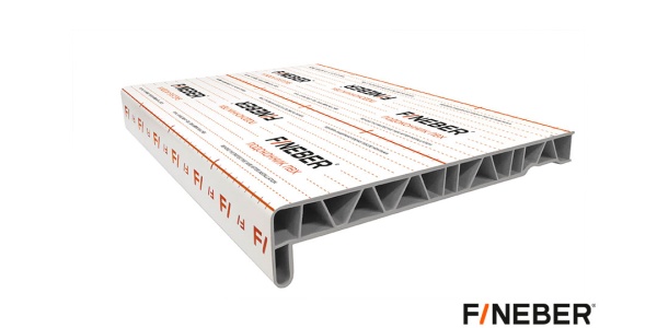 ПОДОКОННИК СТАНДАРТНЫЙ ПВХ БЕЛЫЙ FINEBER