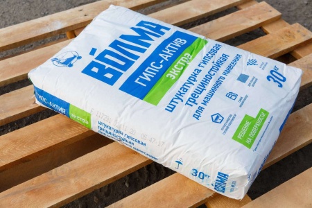 ВО́ЛМА-ГИПС-АКТИВ-ЭКСТРА ГИПСОВАЯ ШТУКАТУРКА 30 КГ