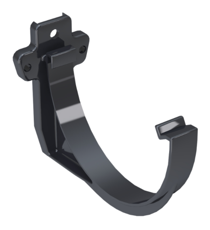 КРОНШТЕЙН ЖЕЛОБА ПВХ FINEBER ГРАФИТ