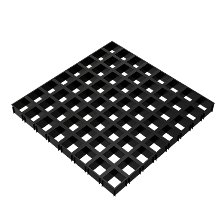 ГРИЛЬЯТО ПОТОЛОК ЧЁРНЫЙ GL15 38ММ 75*75ММ