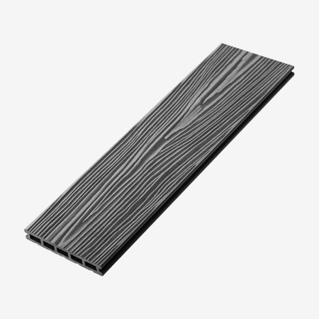 ТЕРРАСНАЯ ДОСКА UNODECK MOGANO ГРАФИТ 3000х165x24ММ