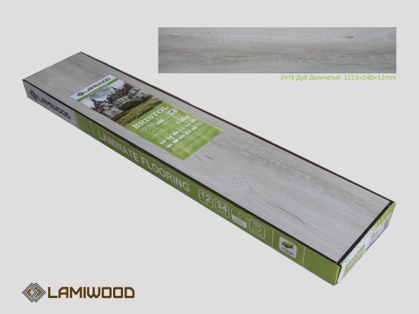 ЛАМИНАТ ЛАМИВУД BRISTOL 2416 ДУБ ДЫМЧАТЫЙ