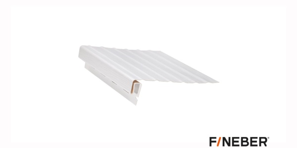 J-ПРОФИЛЬ С ФАСКОЙ FINEBER БЕЛЫЙ 3000ММ