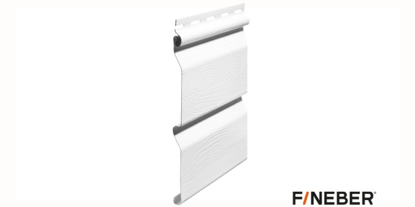 ВИНИЛОВЫЙ САЙДИНГ FINEBER STANDART CLASSIC COLOR БЕЛЫЙ