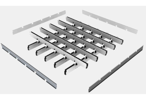 ГРИЛЬЯТО ПОТОЛОК ЧЁРНЫЙ GL15 38ММ