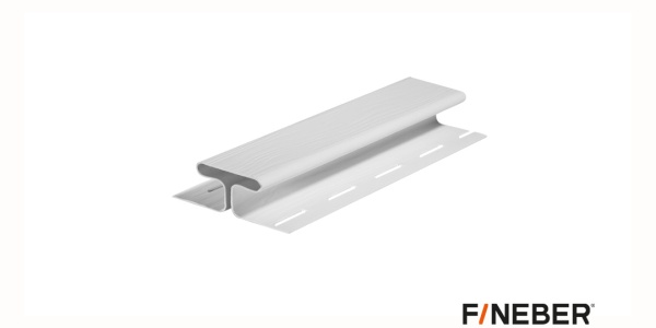 Н-ПРОФИЛЬ СОЕДЕНИТЕЛЬ ДАЧНЫЙ FINEBER БЕЛЫЙ 3000ММ