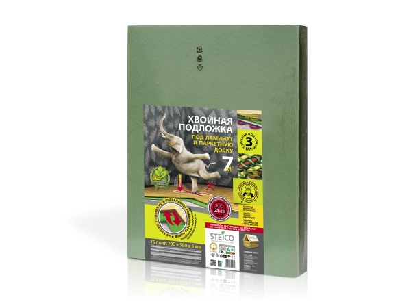 ХВОЙНАЯ ПОДЛОЖКА STEiCO 3ММ