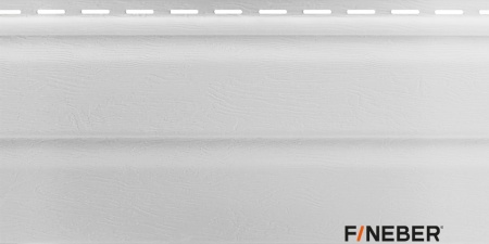 ВИНИЛОВЫЙ САЙДИНГ FINEBER STANDART CLASSIC COLOR БЕЛЫЙ